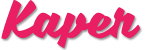 Logo Domki Letniskowe KAPER, przedstawiające domek nad morzem